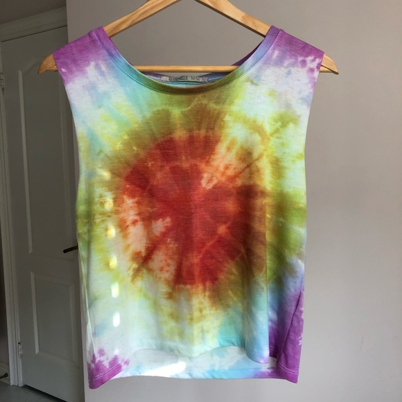 Hand Tie Dyed Muscle Tank - Picture 4 of 8